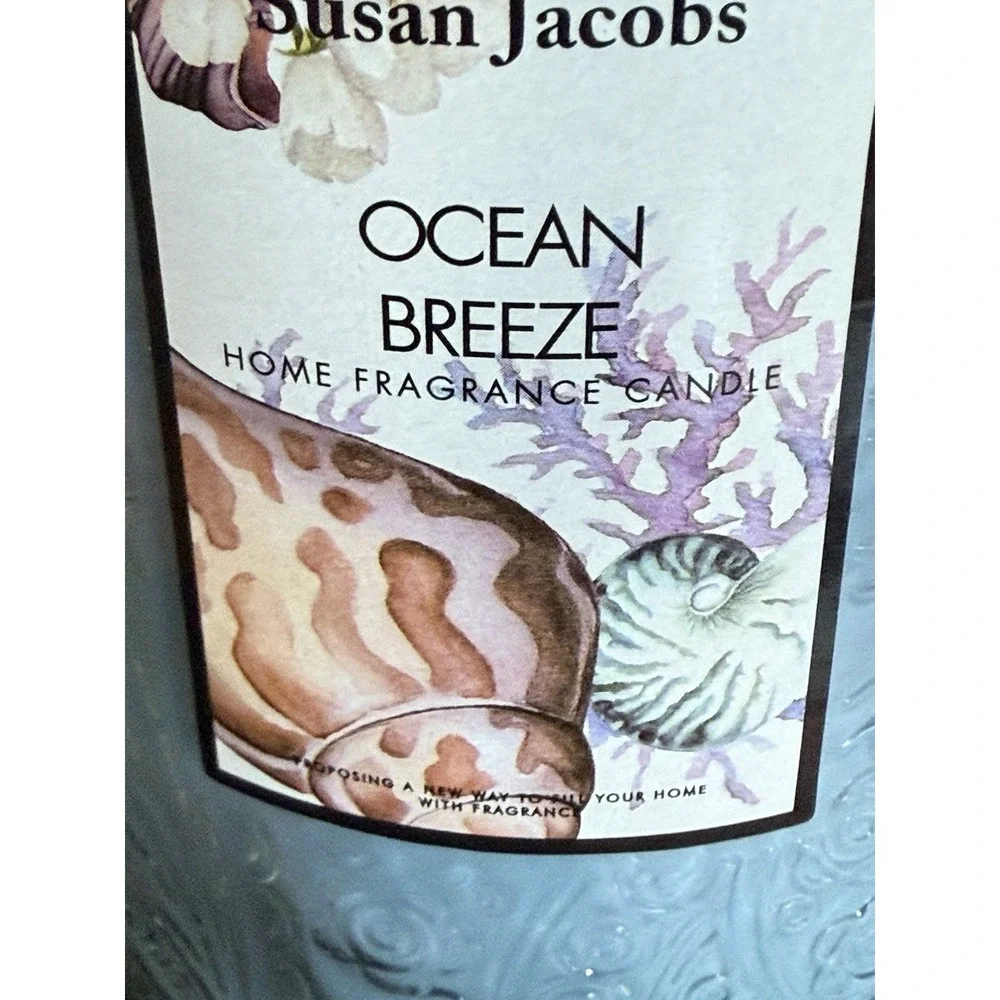 Susan Jacobs NEW Home Fragrance Candle Ocean‎ Breeze